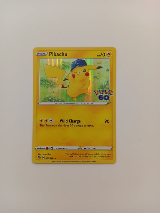Pikachu card (holo, Pokemon Go version)