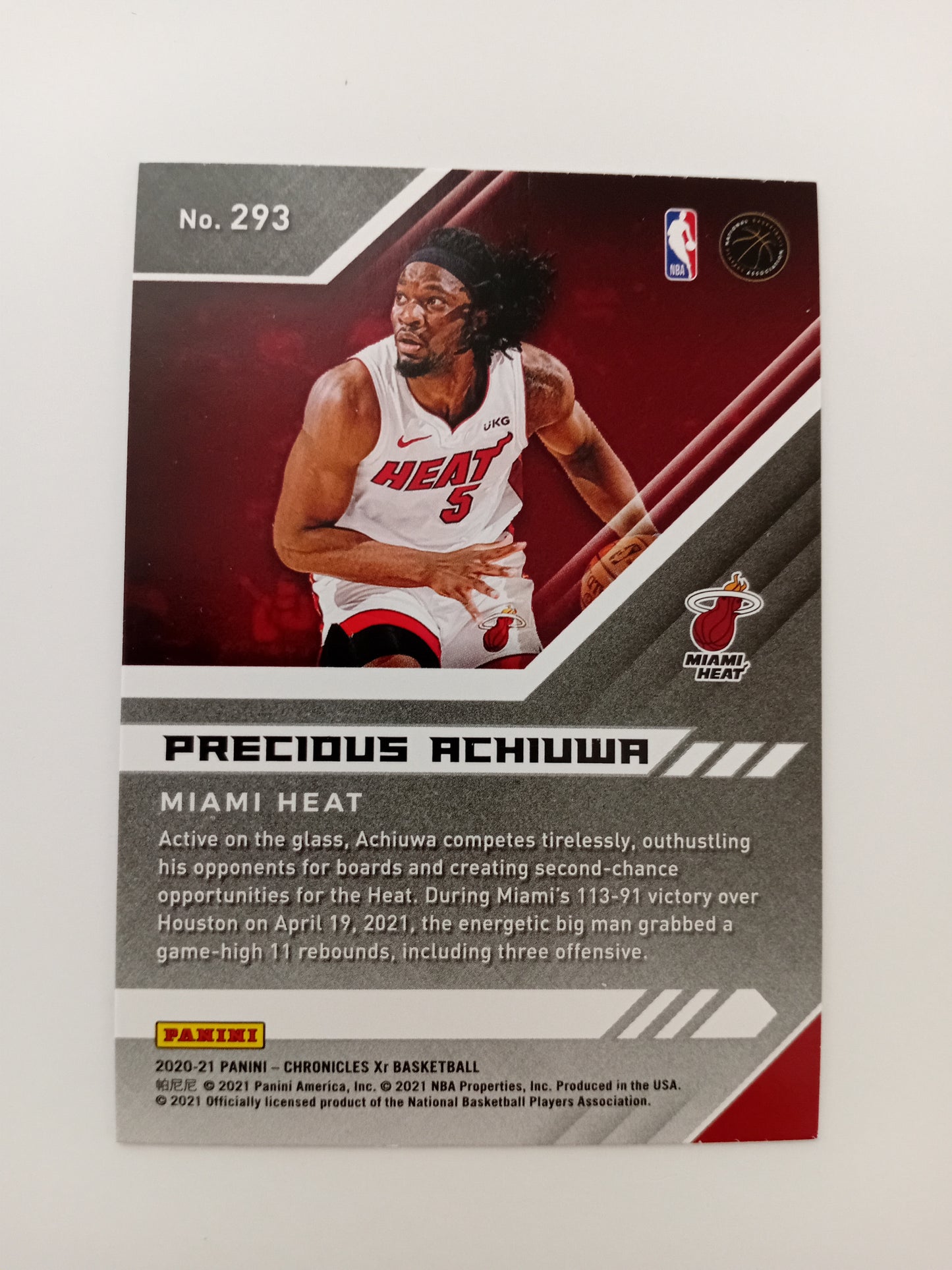 Precious Achiuwa Rookie card (holo)