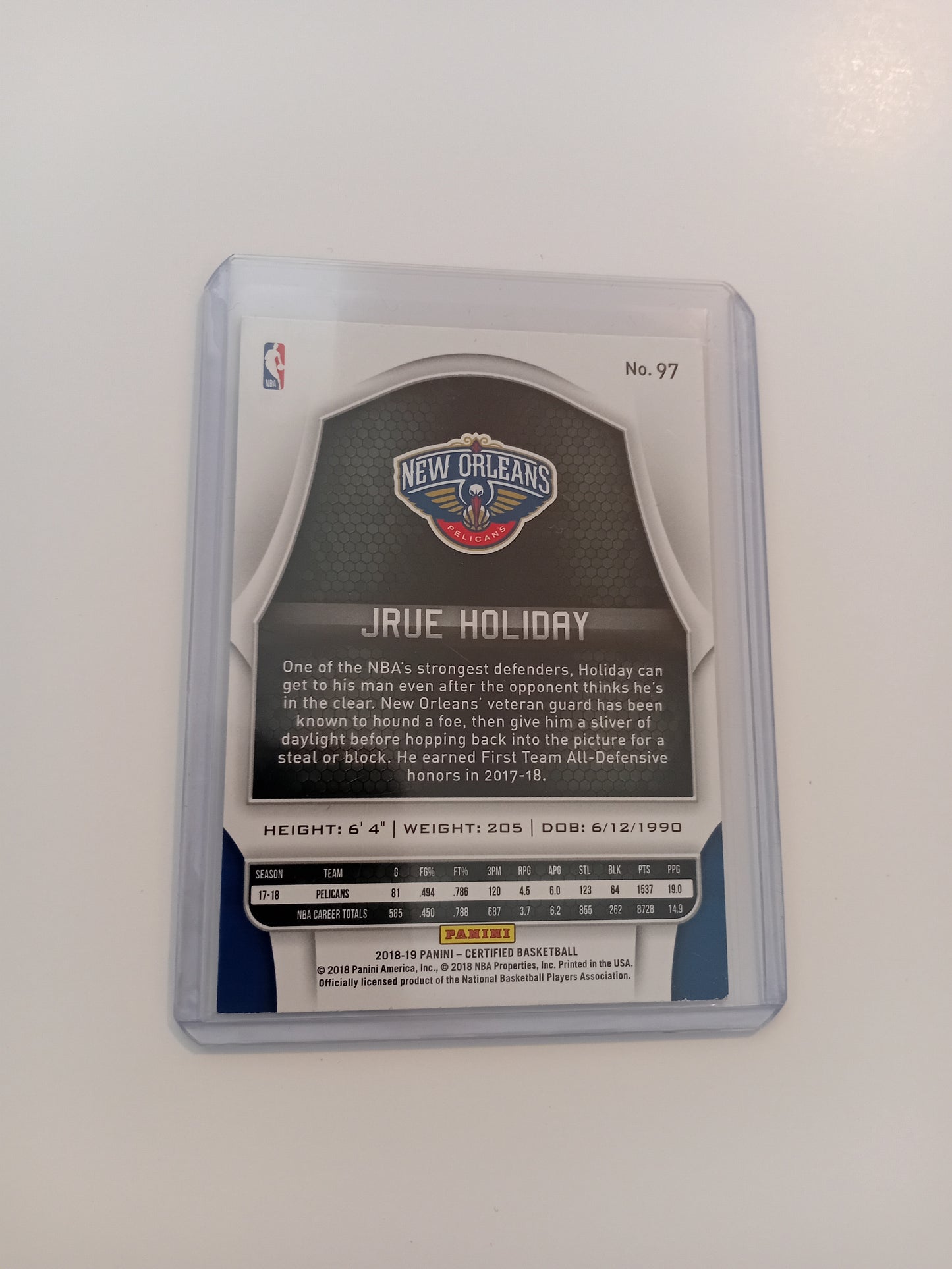 Jrue Holiday card (holo)