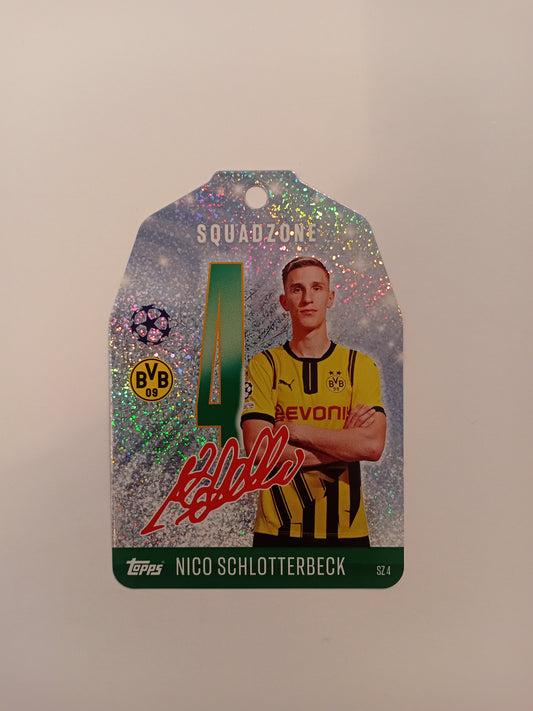 Nico Schlotterbeck Squadzone Exclusive Edition card (holo)