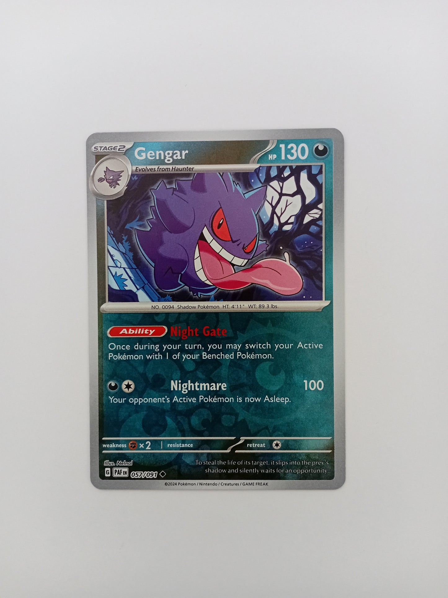 Gengar card (reverse holo)
