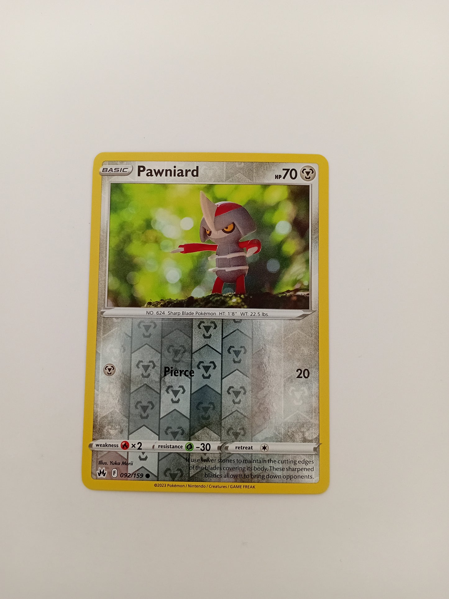 Pawniard card (reverse holo)