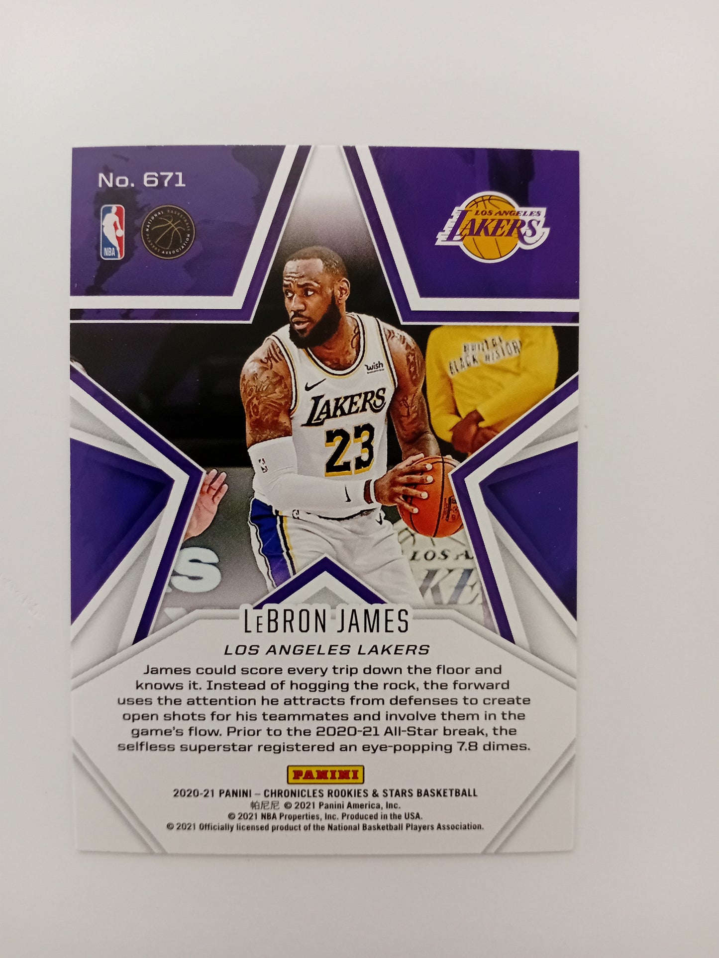 LeBron James card