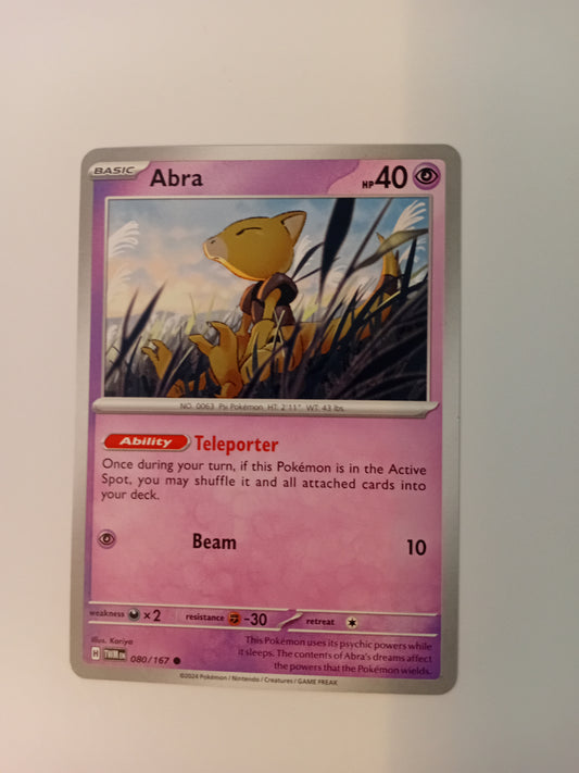 Abra Pokemon Card
