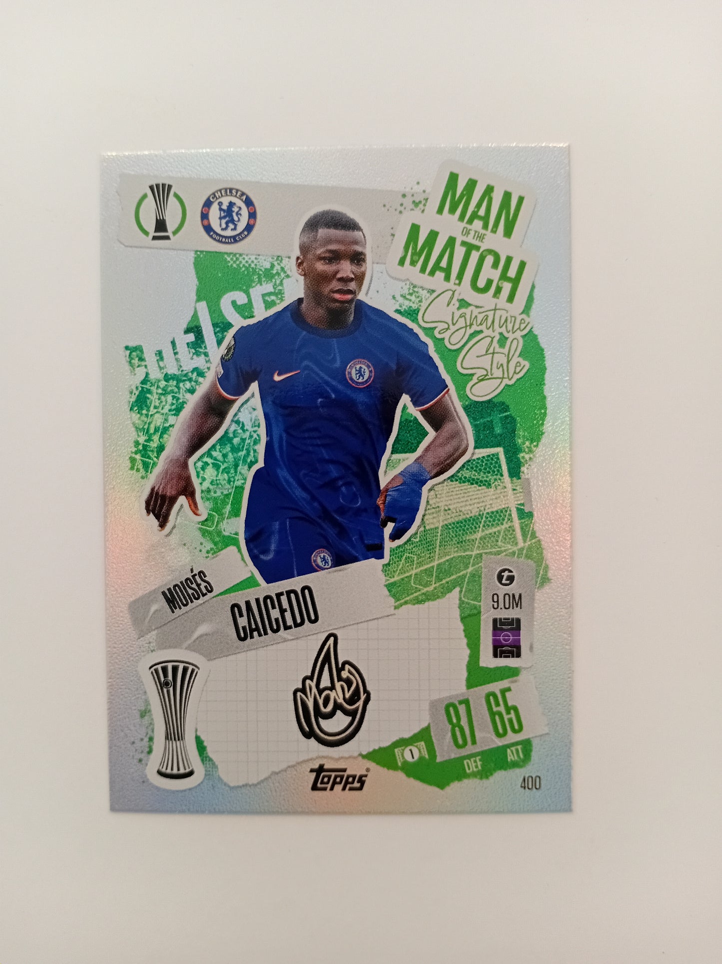 Moises Caicedo card (holo)