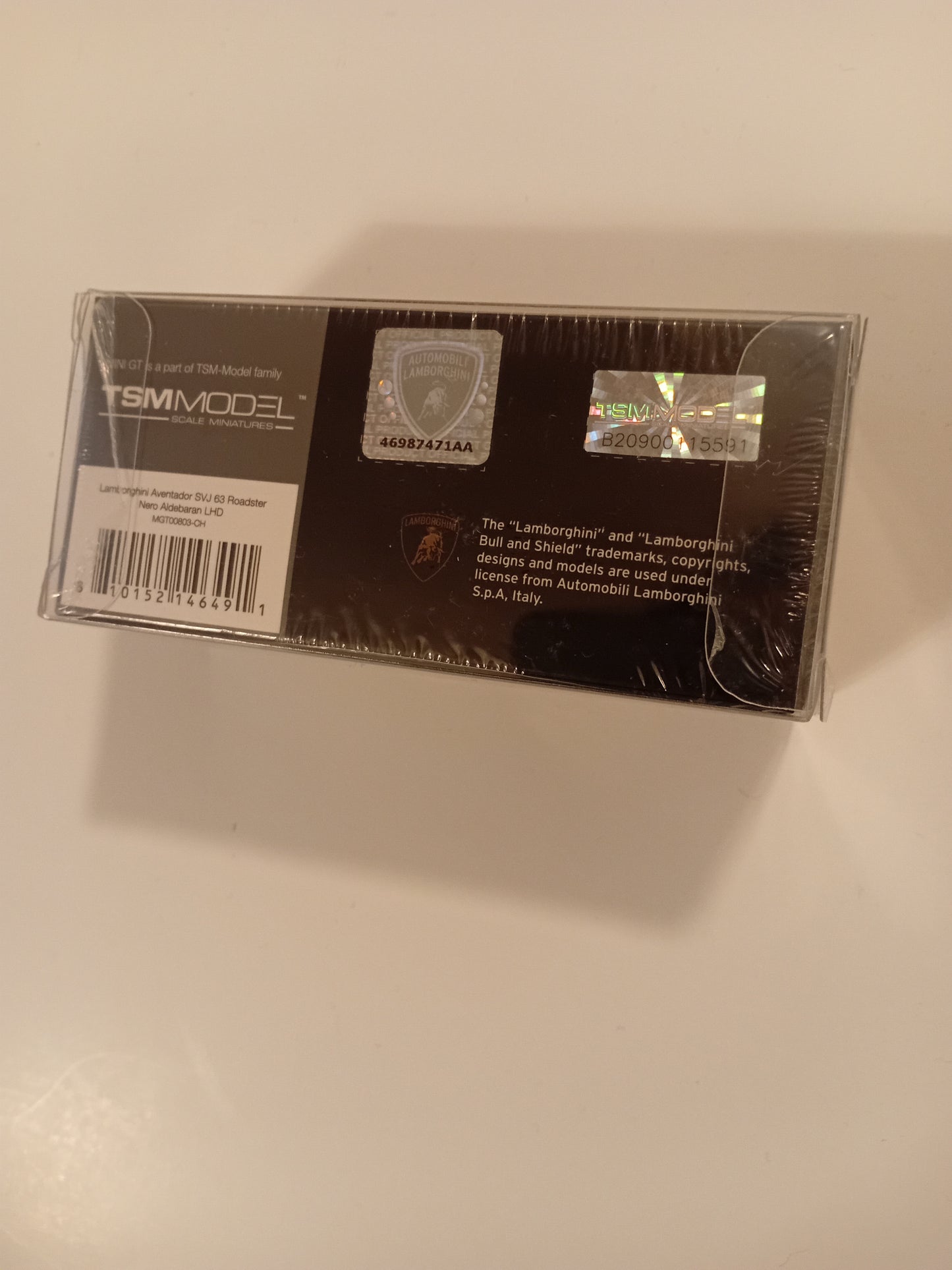 Mini GT Lamborghini Aventador SVJ Roadster (black)