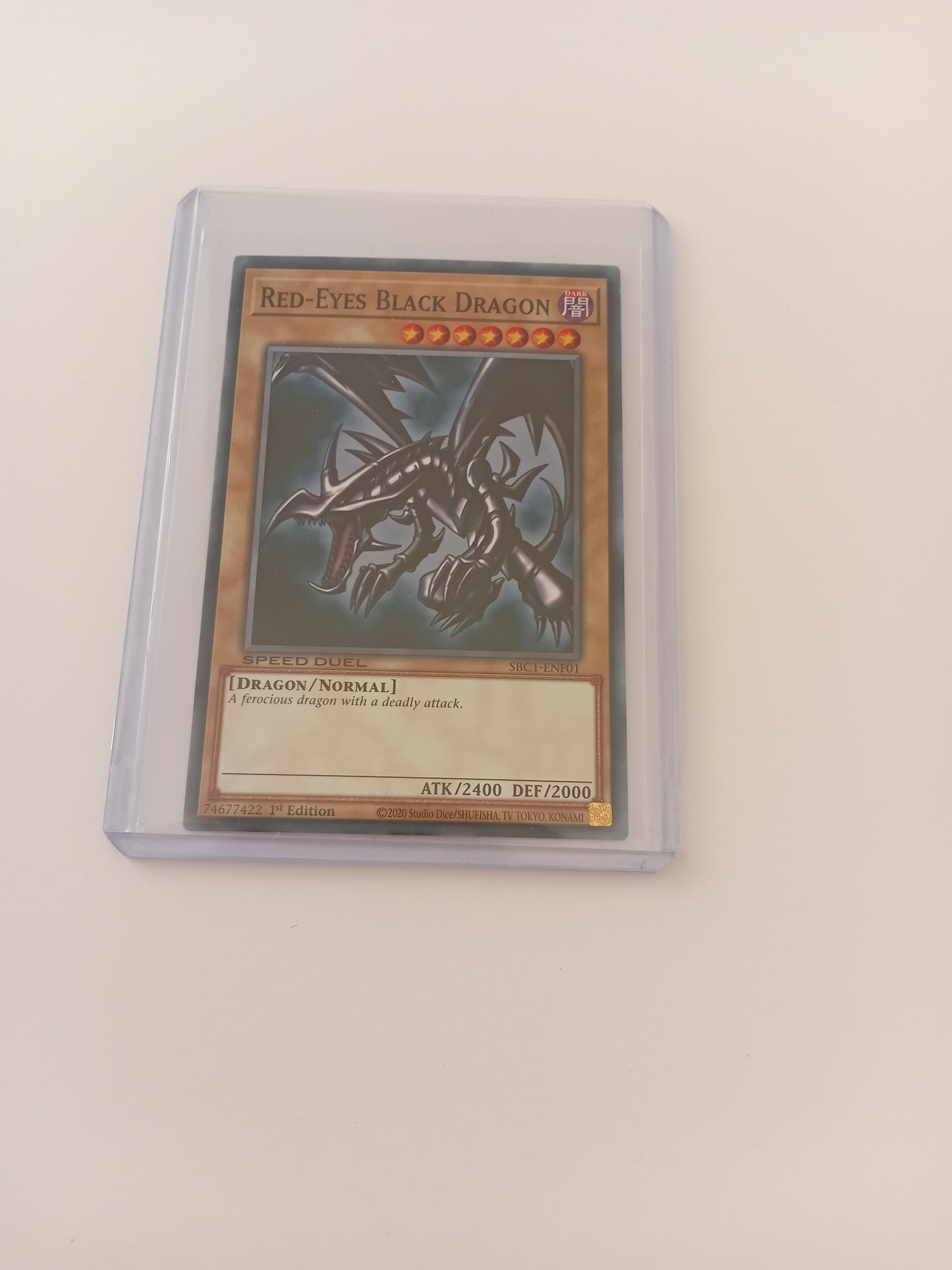 Red Eyes Black Dragon card (speed duel version)