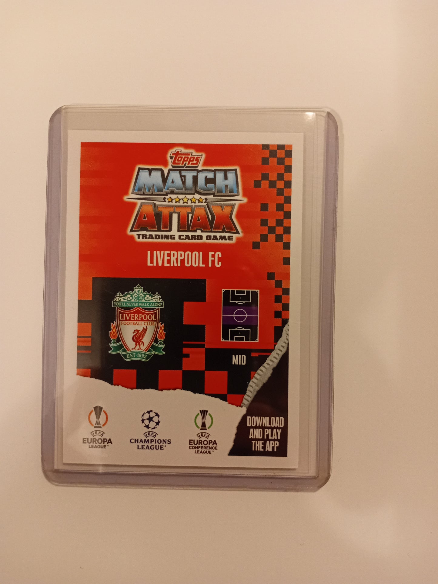 Jordan Henderson Topps Match Attax card (holo)