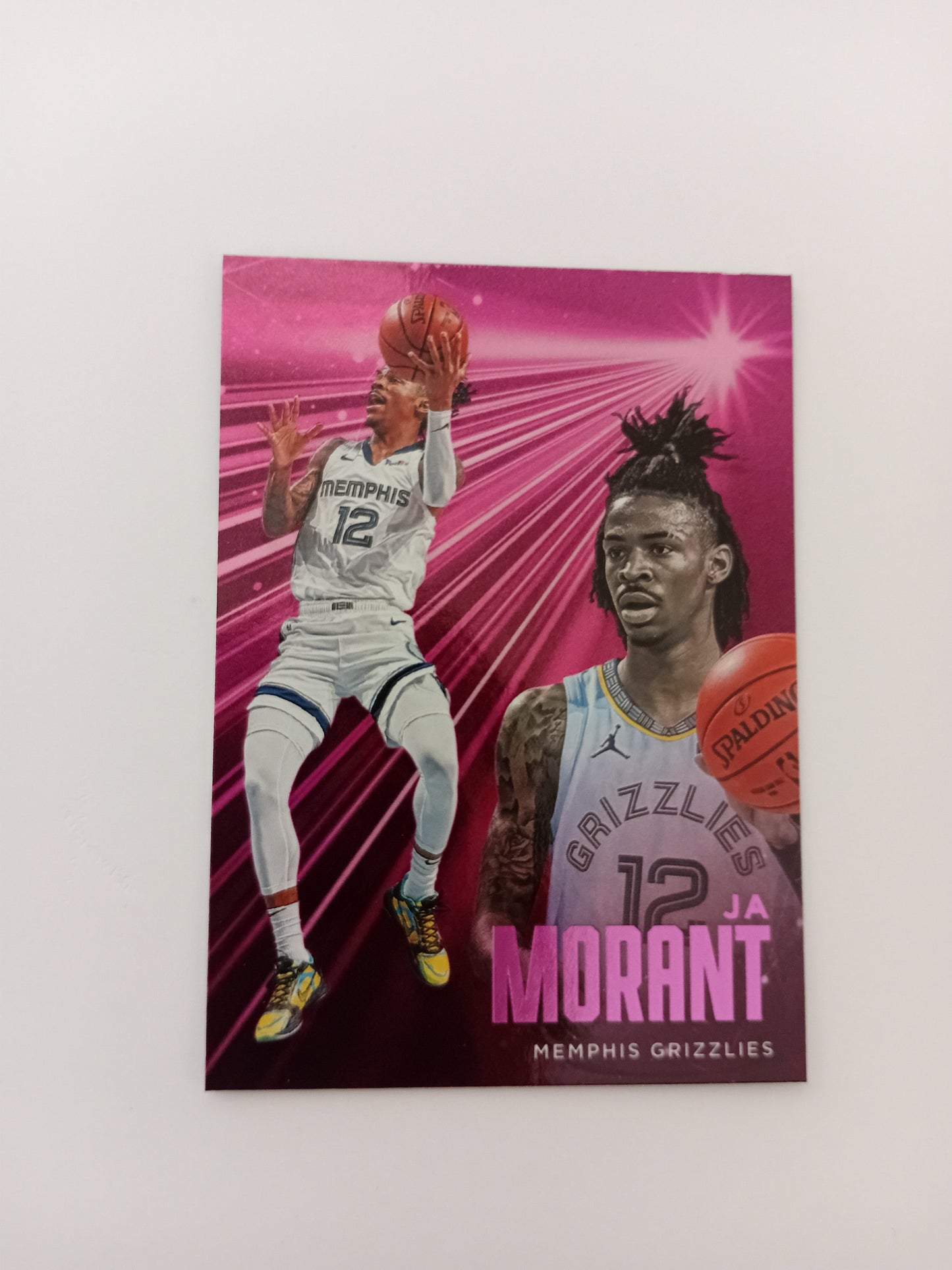 Ja Morant Pink Parallel card (holo)